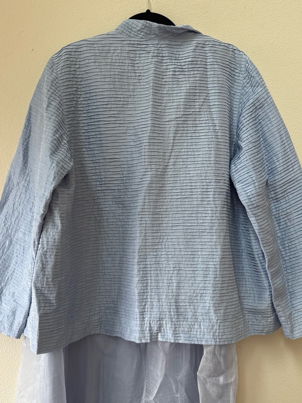 Eileen Fisher Powder Blue Maxi Dress with Coordinating Jacket - Picture 5 of 8